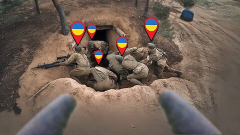 Russian Kamikaze Drones Obliterate Ukrainian Bunkers with Precision Strikes