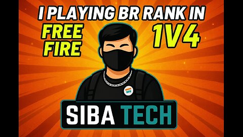 🔥 Free Fire BR Ranked 1v4 Challenge | Siba Tech Gameplay 🔥