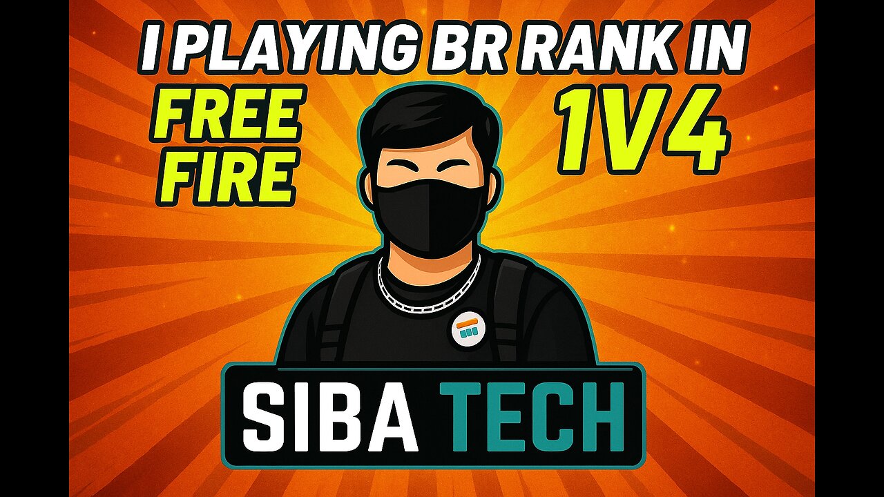 🔥 Free Fire BR Ranked 1v4 Challenge | Siba Tech Gameplay 🔥