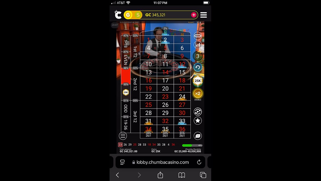 Chef Boy R Dizzy VLOG: @ChumbaCasino #Roulette ⚫️🟢🔴