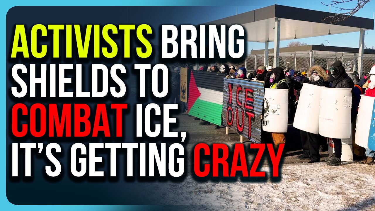 Activists Bring Shields To COMBAT ICE, It’s Getting Crazy