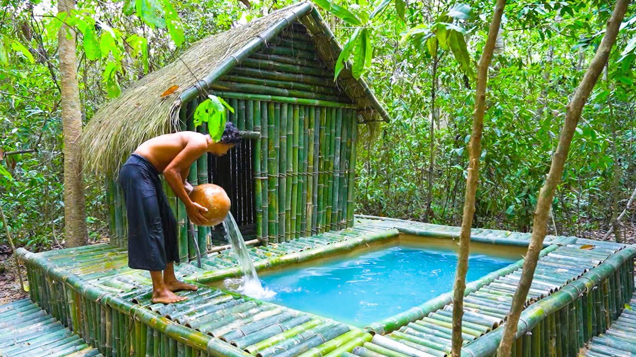 I Built a Secret Jungle Villa With My Bare Hands
