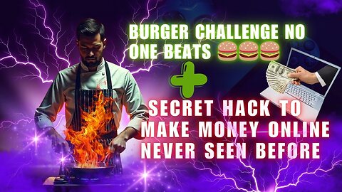 Burger Challenge No One Beats 🍔 + Secret Hack to Make Money Online Never Seen Before