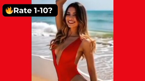 🔥 Rate Their Bodies in These Red Outfits 1-10? 😍 Supermodel Collection 4K