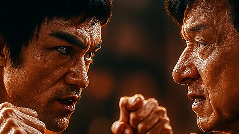 🥋 Jackie Chan vs Bruce Lee 💥 Intense Martial Arts Duel of Legends ⚔️🔥 #KungFuMasters