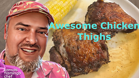 The best Air Fryer Chicken Thighs -- super easy