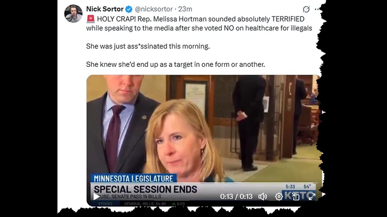 democrat sen melissa hortman voted NO minnesotacare for illegals masked assassin looks fit & shorter