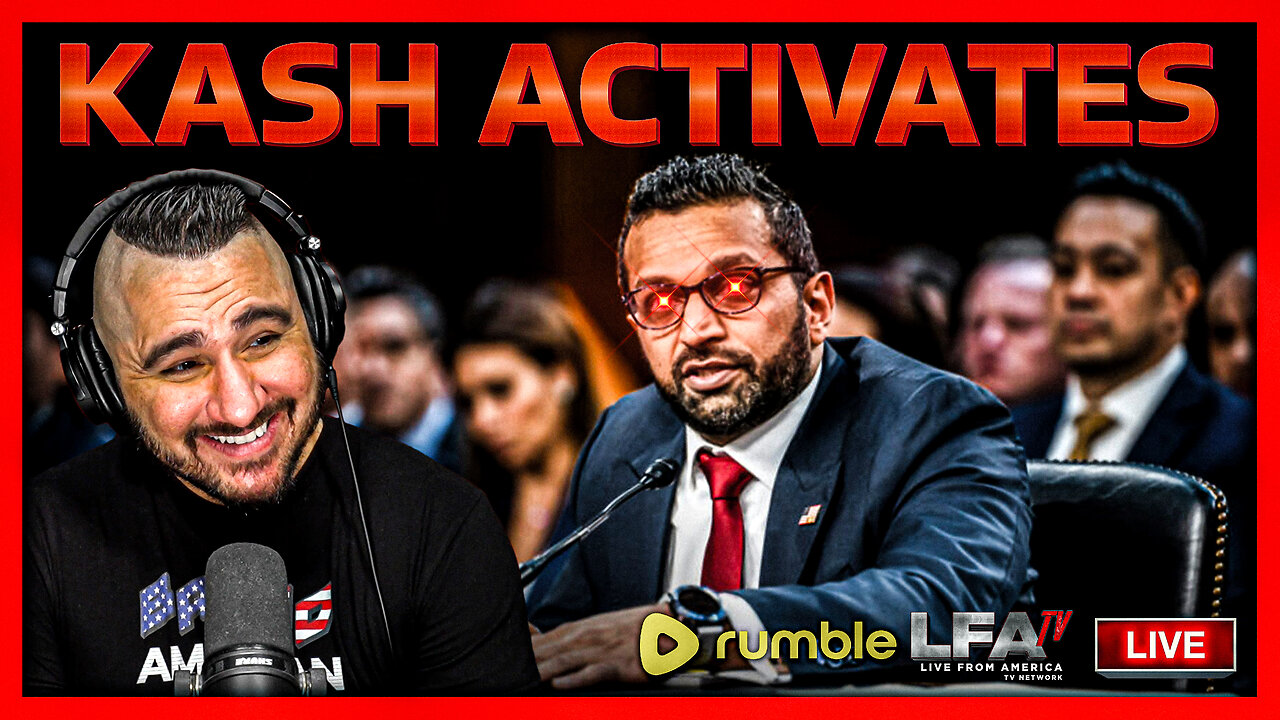 KASH PATEL GOES OFF! | BASED AMERICA 5.8.25 5PM