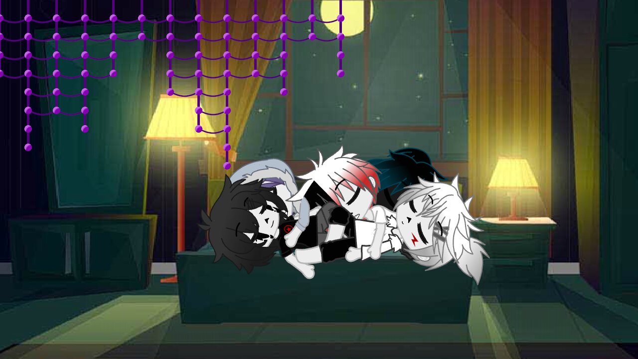 Sleepover in Nightmare's room || Sans AU