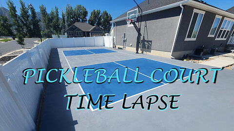 Pickleball Court Painting Time Lapse