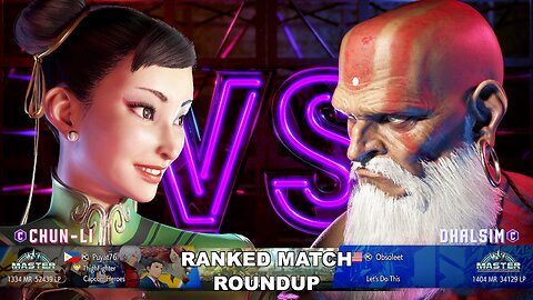 Kuya Kalbo SF6 Ranked Match Roundup. Chun Li Master Rank [Hori Fight Stick]