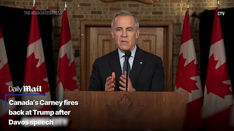 Pres Trump CANCELS [CARNEY's] Canada Invitation to Board of Peace as European leaders boycott ~ Daily Mail 1.22.26