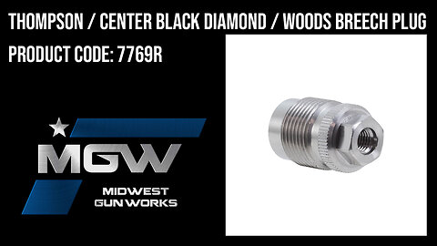 Thompson / Center Black Diamond / Woods Breech Plug - 7769R