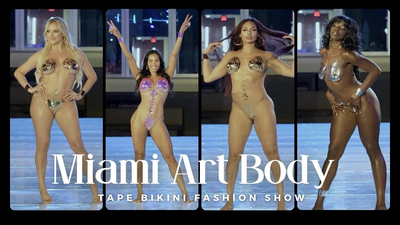 Miami Art Body Tape Bikini Fashion Show at Miami Swim Week 2023 (Full Video)