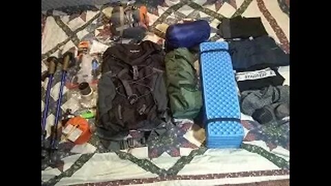 Budget backpacking winter setup 12.5 pounds