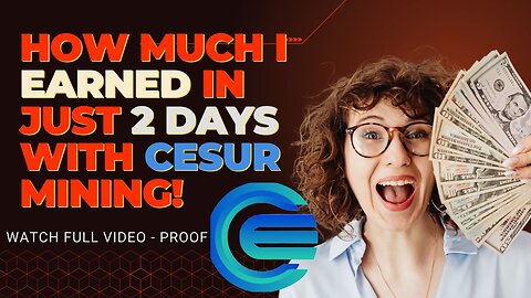 How Much I Earned in Just 2 Days with Cesur Mining! 🚀💰 | Shocking Results Revealed!