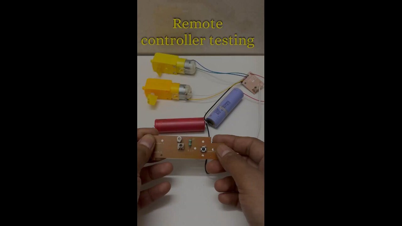 Remote Controller Testing Using DC Motors