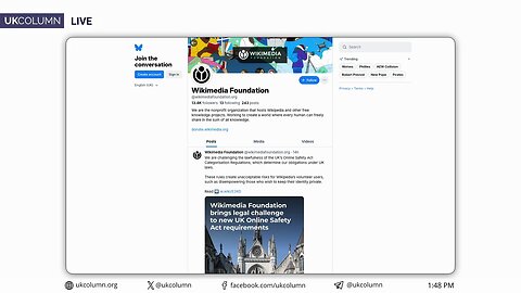 Wikimedia Challenges UK’s Online Safety (Censorship) Act in Court - UK Column News