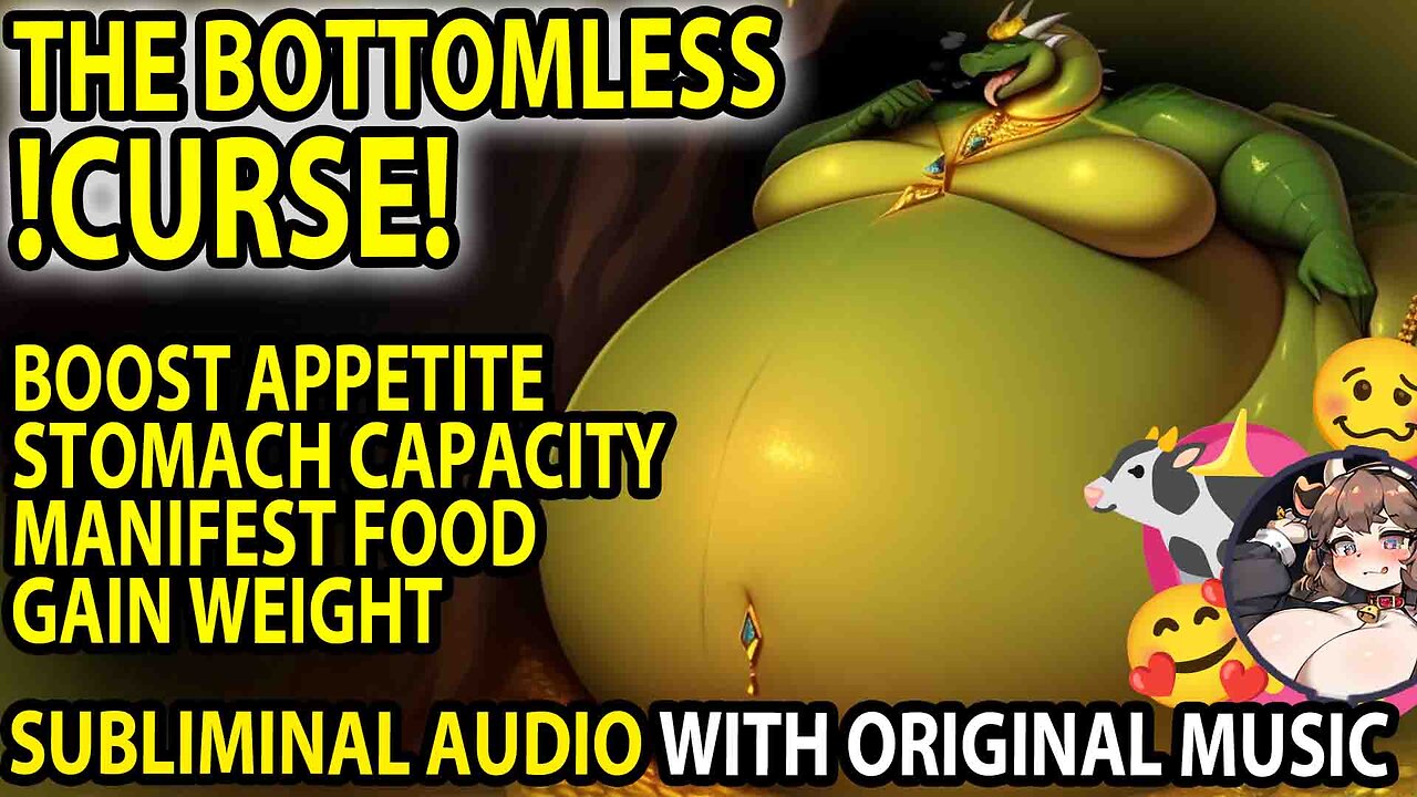 🍜 THE BOTTOMLESS !CURSE! 🐲 Increase Appetite/Capacity, Manifest More Calories & Gain Subliminal 🐄💖