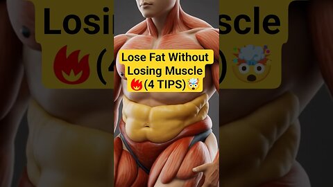 Lose Fat Without Losing Muscle 💪🤯 | 4 Tips To Stay Lean & Strong! #Shorts #WeightLoss
