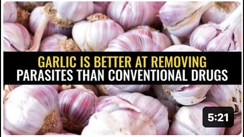 Garlic Outperforms Conventional Drugs in Parasite Removal