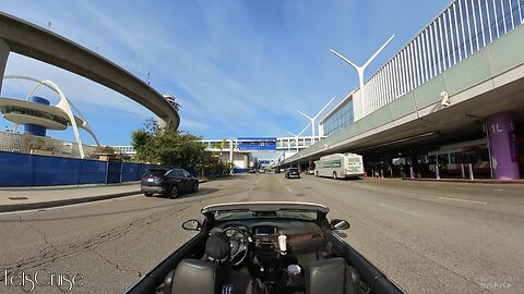 Let's Cruise Los Angeles California...Los Angeles International Airport Lower-Level Driving Tour