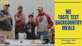 Back Country Meal Taste Test