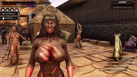 Conan Exiles farming rocks and sorcerers head hunter event Busty boobs