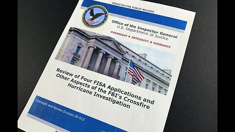 FBI to Release Information Tied to Crossfire Hurricane