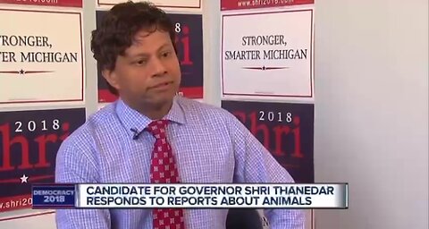 Shri Thanedar who is leading the charge to impeach Trump mistreated dogs and monkeys for new drugs