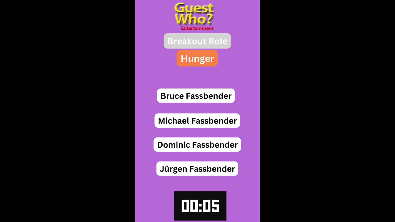 Guest This Actor #265 Like A Quick Quiz? | Hunger