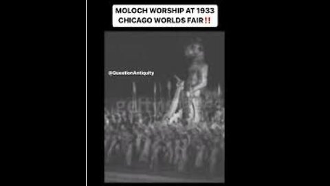 Historic footage of child sacrifice deity Moloch at Chicago's 1933 World Fair