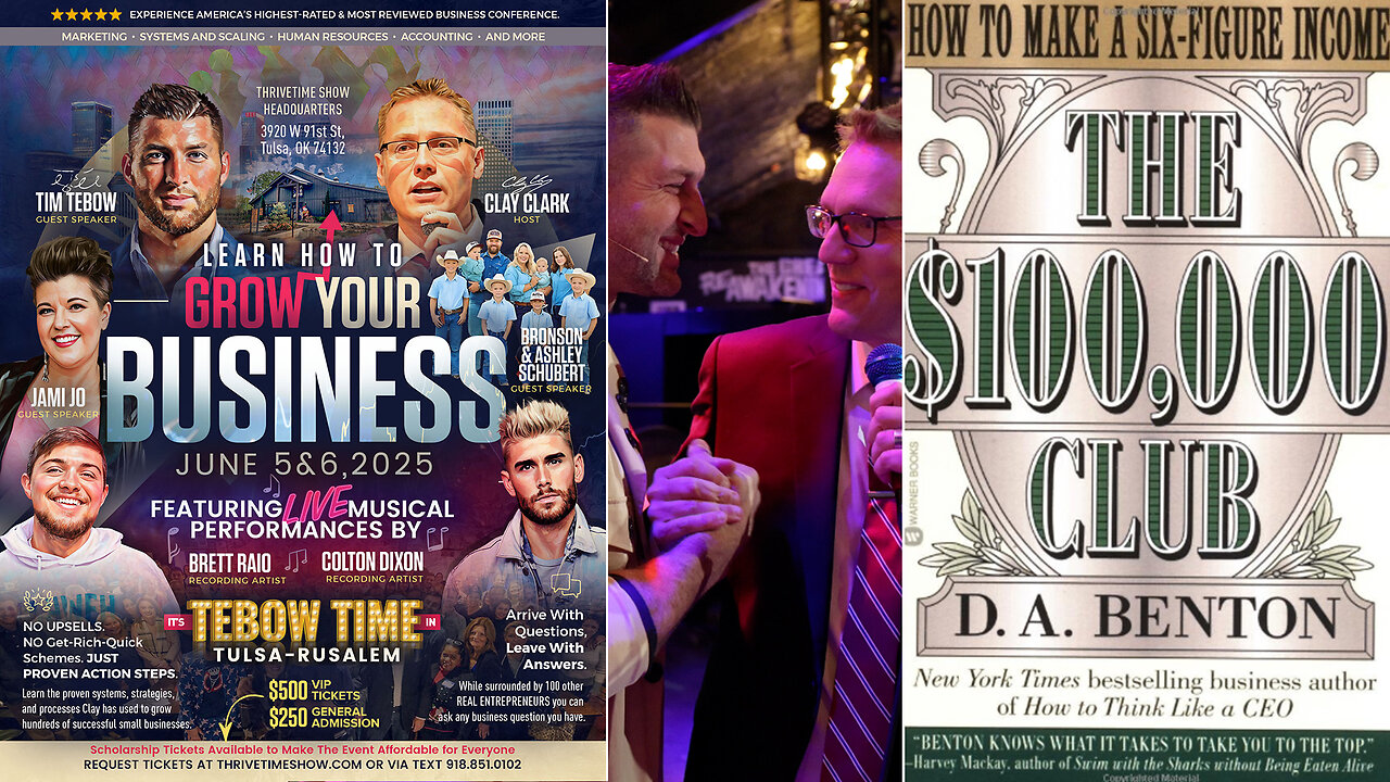 The Difference Between Dreams & Goals | How to Implement a Proven Plan + How to Build a Realistic Money-Making Business Model + Join Tebow At Clay Clark’s June 5-6 Business Workshop (3 Tickets Remain)