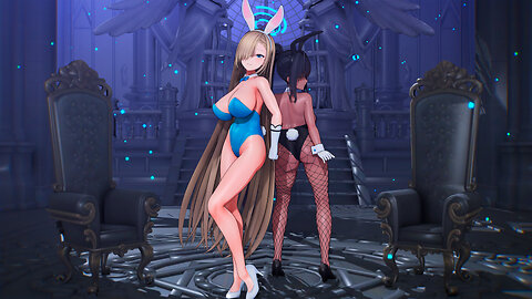 【MMD ブルーアーカイブ 4K/60fps】《Ichinose Asuna (一之瀬アスナ) Kakudate Karin (角楯カリン)》~《Terminal Rangers》