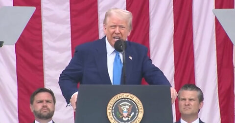 President Trump Slams Biden During Arlington National Cemetery Speech