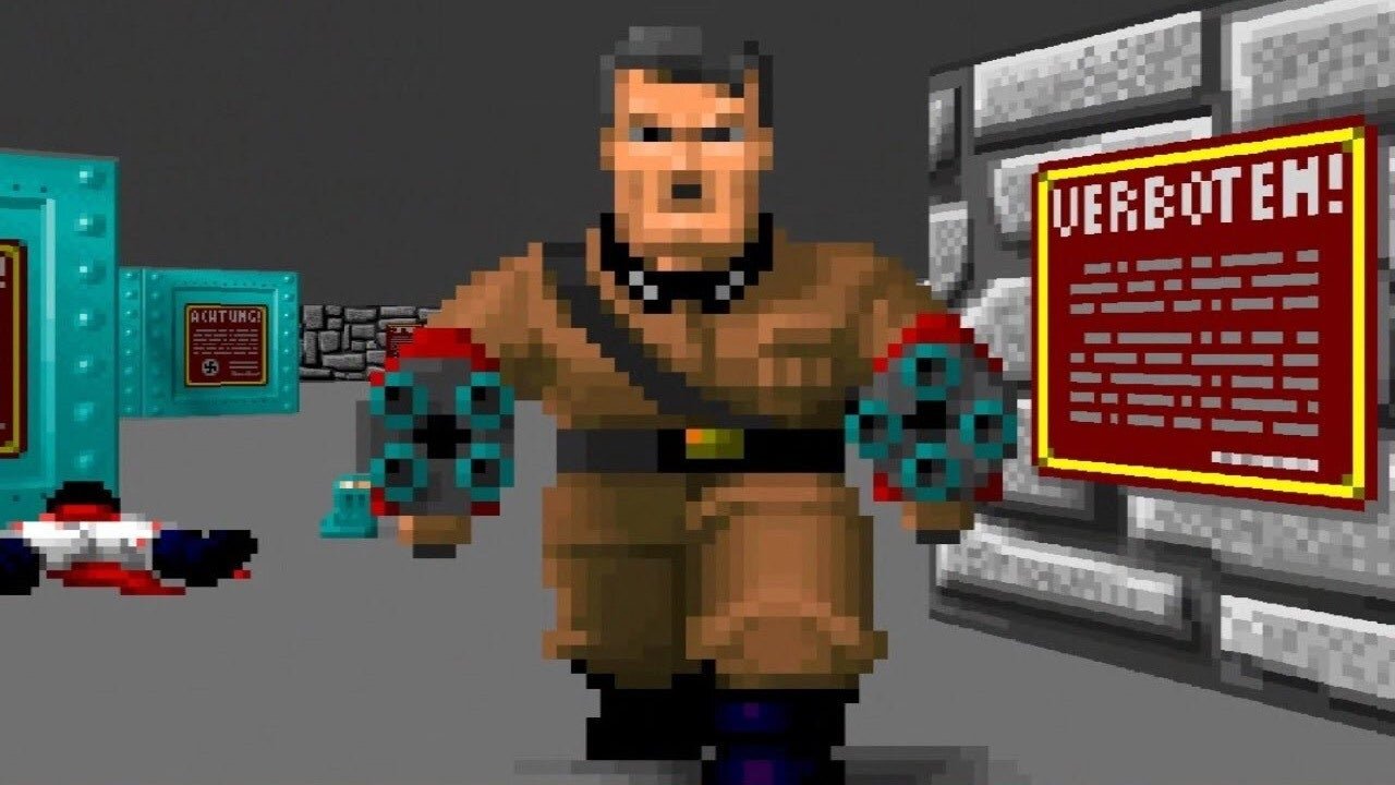 Let's Play Wolfenstein 3D - E1M1: Prison Cells.