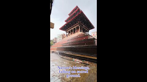 Temple and Rain