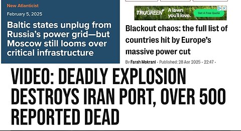 Did Israel strike Iran? Is Russia behind the EU blackouts? & much more