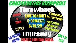 LIVE TONIGHT @ 9PM EST. ON THE CONSERVATIVE VIEWPOINT: FRUSTRATION GROWS WITHIN THE DEMOCRATS