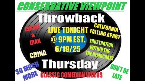 LIVE TONIGHT @ 9PM EST. ON THE CONSERVATIVE VIEWPOINT: FRUSTRATION GROWS WITHIN THE DEMOCRATS