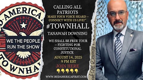 #TOWNHALL Admiral Law vs Common Law? We the people! LIVE 9PM EST RedAmericaFirst.com