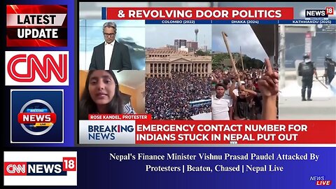 Nepal's Finance Minister Vishnu Prasad Paudel Attacked By Protesters | Beaten, Chased | Nepal Live
