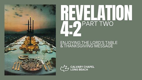 Revelation 4 2 Thanksgiving Message