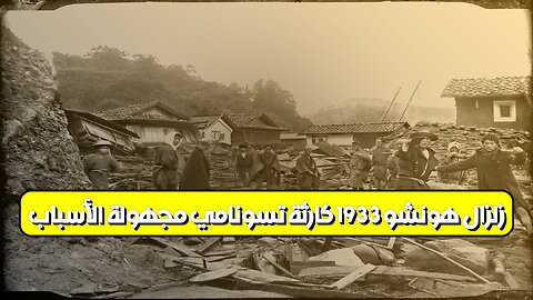 زلزال هونشو 1933: كارثة تسونامي مجهولة الأسباب #زلزال_اليابان #تسونامي #هونشو