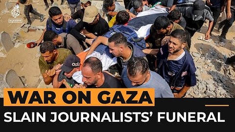 Funerals held for assassinated Gaza journalists | Al Jazeera Newsfeed