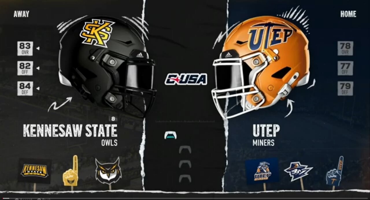 S2 Rebuild Kennesaw State vs UTEP: QB with 4TDs!