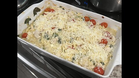 5-Minute Prepped Chicken & Feta Orzo – One-Pan Wonder!