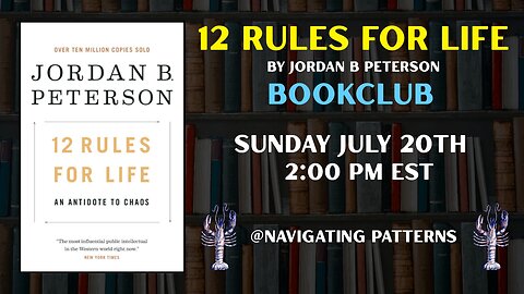 Announcement! 12 Rules for Life Book Club!