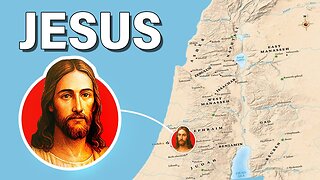 L'intera vita di Gesù Cristo il messia spiegata in dettaglio su una mappa DOCUMENTARIO Gesù visse nei regni di Giudea e Israele di 2000 anni fa e c'erano gli antichi romani nel territorio lo dimostrano prove storiche certe non opinabili