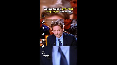 Actors Speak Different Languages Moments
